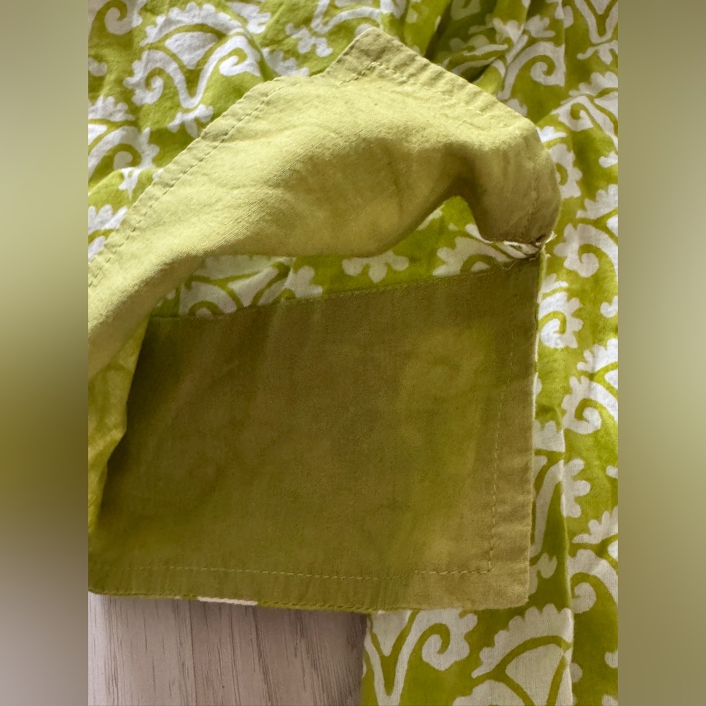 Roberta Roller Rabbit Patterned Pleated Tunic Lim… - image 2